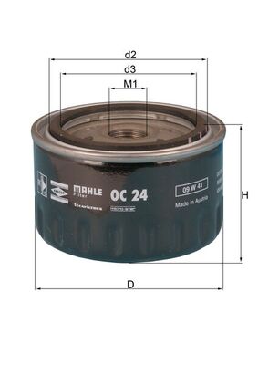 Mahle Original Oliefilter OC 24