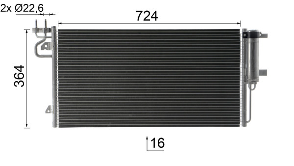 Mahle Original Airco condensor AC 103 000P