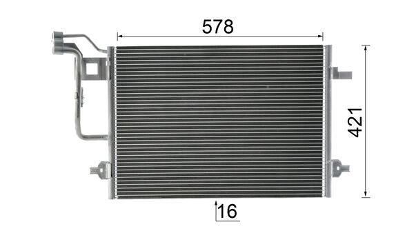 Mahle Original Airco condensor AC 300 000P