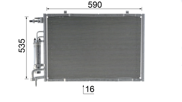 Mahle Original Airco condensor AC 750 000P