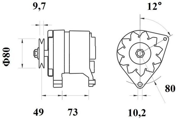 Mahle Original Alternator/Dynamo MG 123