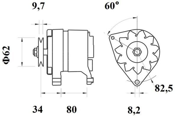 Mahle Original Alternator/Dynamo MG 372