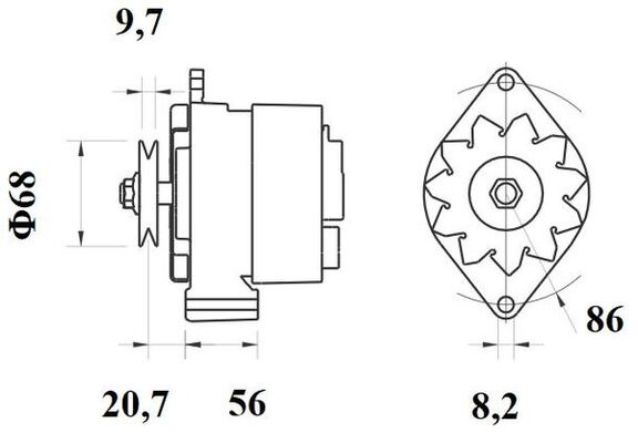 Alternator/Dynamo Mahle Original MG 219