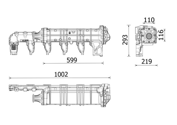 EGR koeler Mahle Original CE 38 000P