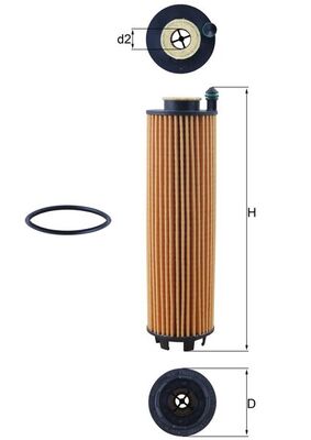 Mahle Original Oliefilter OX 1301D