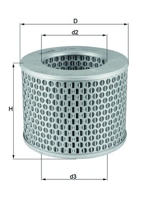 Mahle Original Luchtfilter LX 186