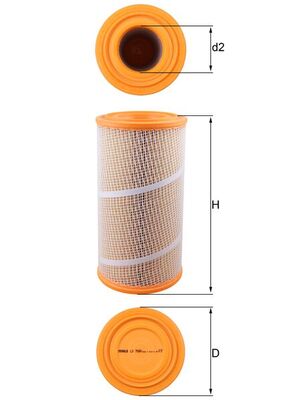 Mahle Original Luchtfilter LX 7080