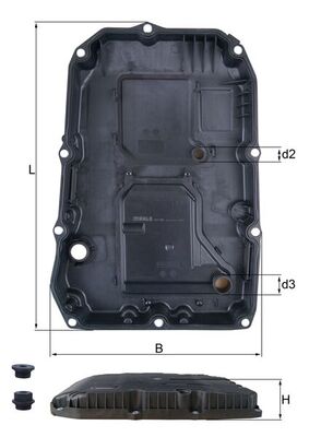 Mahle Original Oliekuip Automaat HX 196 KIT