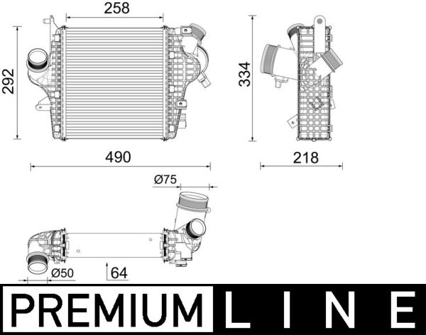 Mahle Original Interkoeler CI 637 000P