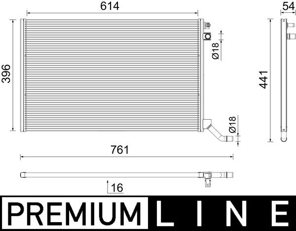 Mahle Original Radiateur CR 2445 000P