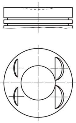 Zuiger Mahle Original 021 PI 00127 001