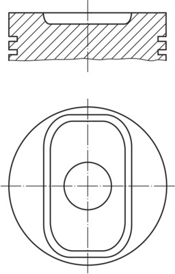 Zuiger Mahle Original 640 PI 00117 000