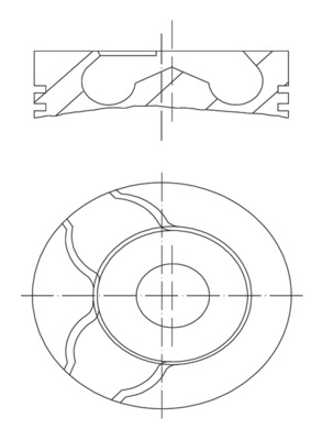 Zuiger Mahle Original 001 01 00