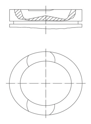 Zuiger Mahle Original 037 PI 00107 000