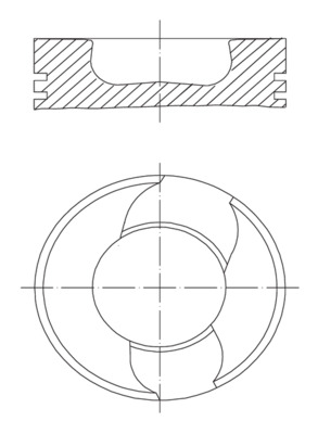 Zuiger Mahle Original 228 98 10