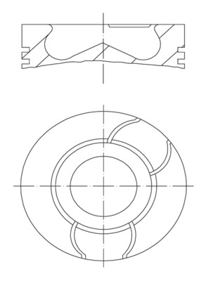 Zuiger Mahle Original 021 PI 00124 000