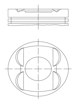 Zuiger Mahle Original 001 14 01