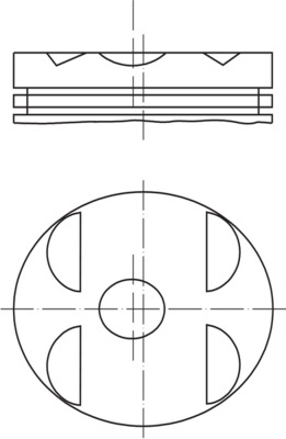 Zuiger Mahle Original 001 04 11