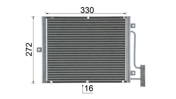 Mahle Original Airco condensor AC 317 000P