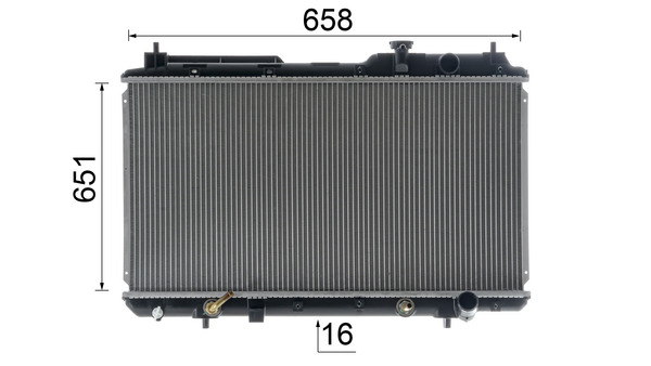 Mahle Original Radiateur CR 740 000S