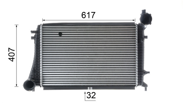 Mahle Original Interkoeler CI 166 000P