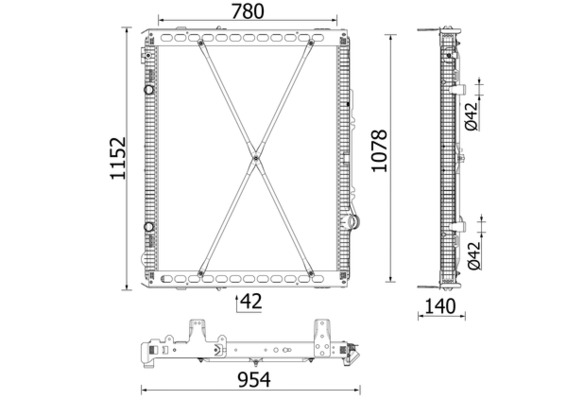 Mahle Original Radiateur CR 2639 000P