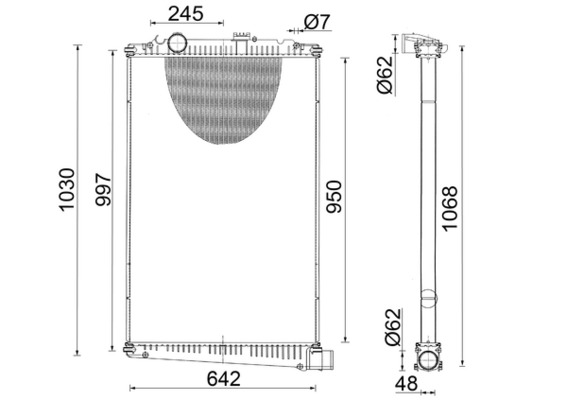 Radiateur Mahle Original CR 1048 001S