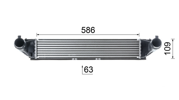 Mahle Original Interkoeler CI 620 000P