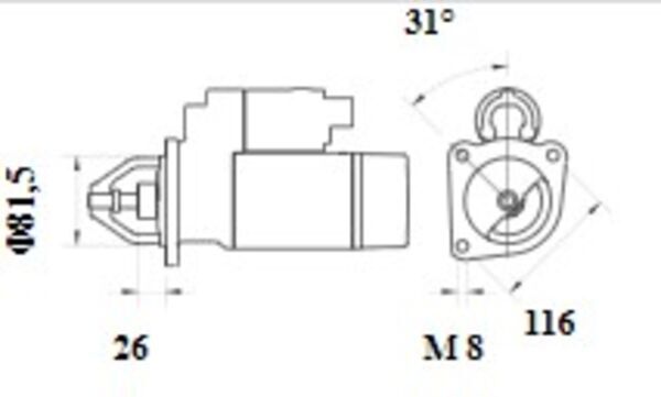 Mahle Original Starter MS 1086