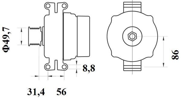Mahle Original Alternator/Dynamo MG 1061