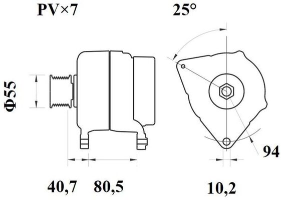 Mahle Original Alternator/Dynamo MG 1075