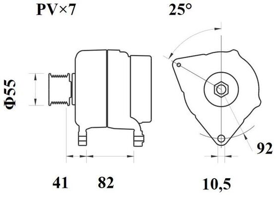 Mahle Original Alternator/Dynamo MG 1076