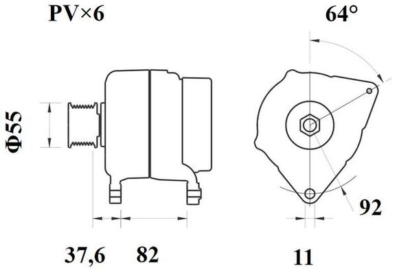 Mahle Original Alternator/Dynamo MG 1077