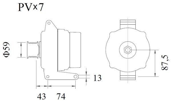 Mahle Original Alternator/Dynamo MG 1085