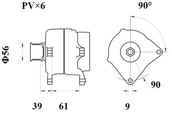 Mahle Original Alternator/Dynamo MG 1089