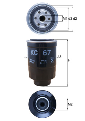 Mahle Original Brandstoffilter KC 67