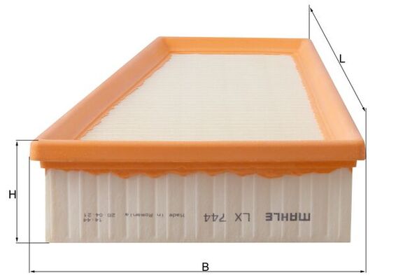 Luchtfilter Mahle Original LX 744