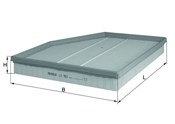 Mahle Original Luchtfilter LX 982