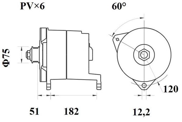 Mahle Original Alternator/Dynamo MG 136