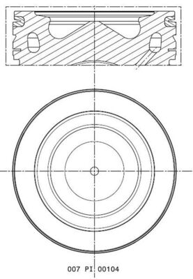 Zuiger Mahle Original 007 PI 00104 000