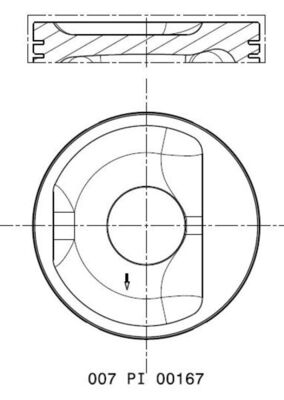 Zuiger Mahle Original 007 PI 00167 000