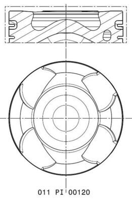 Zuiger Mahle Original 011 PI 00120 001