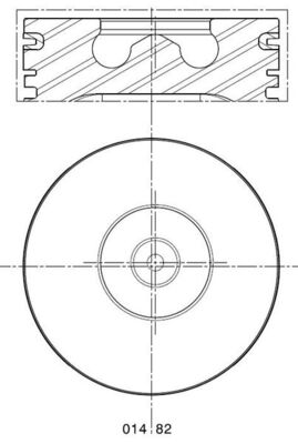 Zuiger Mahle Original 014 82 00