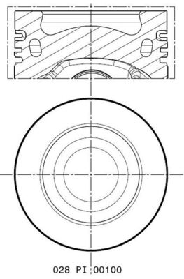 Zuiger Mahle Original 028 PI 00100 001