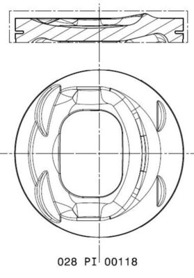 Zuiger Mahle Original 028 PI 00118 001