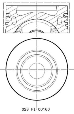 Zuiger Mahle Original 028 PI 00160 001