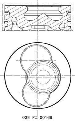 Zuiger Mahle Original 028 PI 00169 000