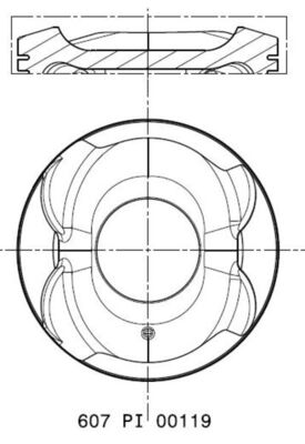 Zuiger Mahle Original 607 PI 00119 001