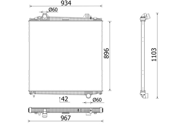 Radiateur Mahle Original CR 103 000P