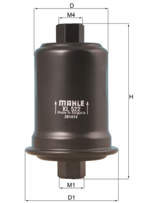 Mahle Original Brandstoffilter KL 522